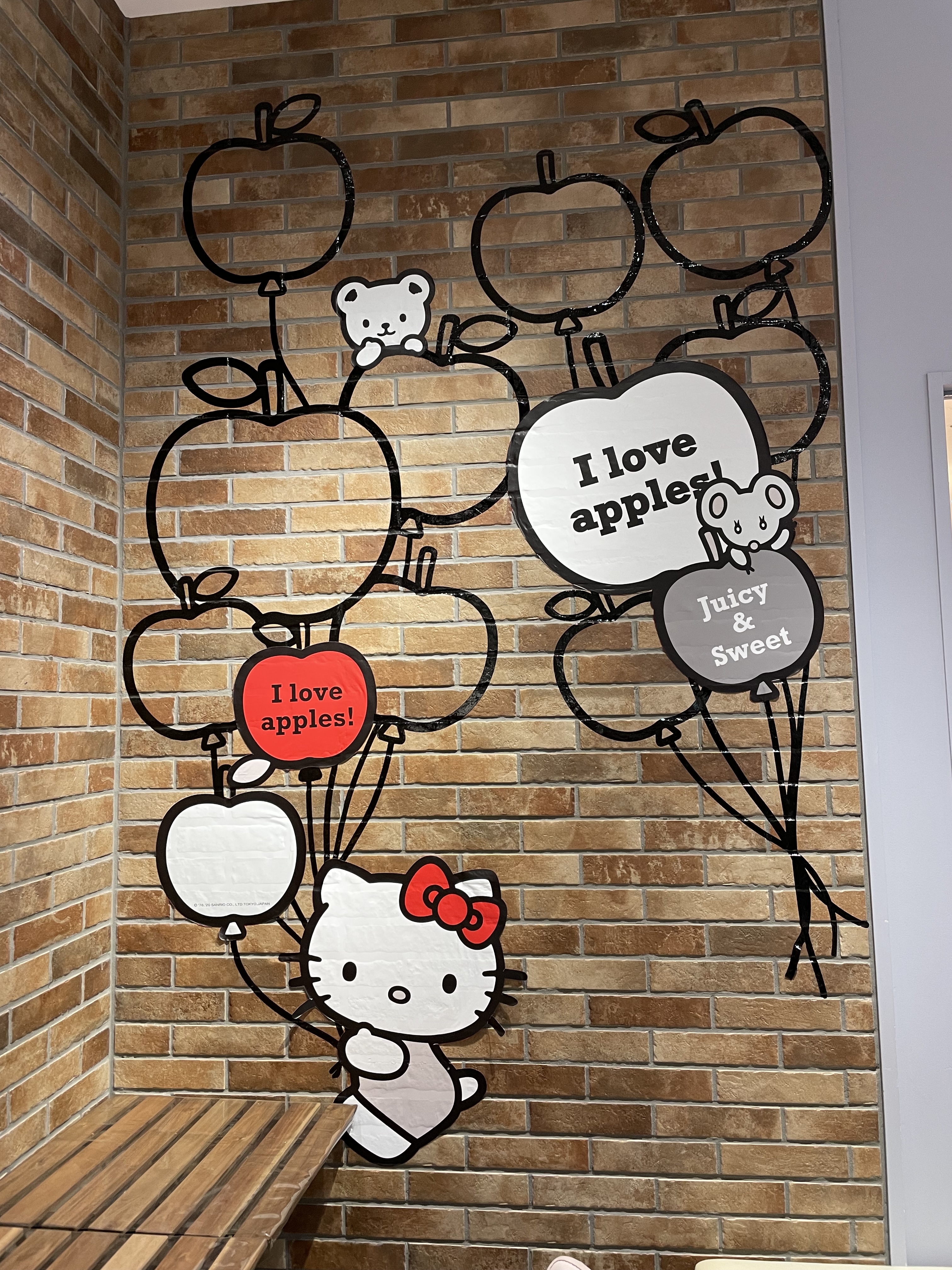 Sanrio Cafe Hello Kitty wall